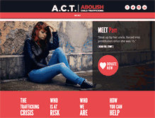 Tablet Screenshot of abolishchildtrafficking.org